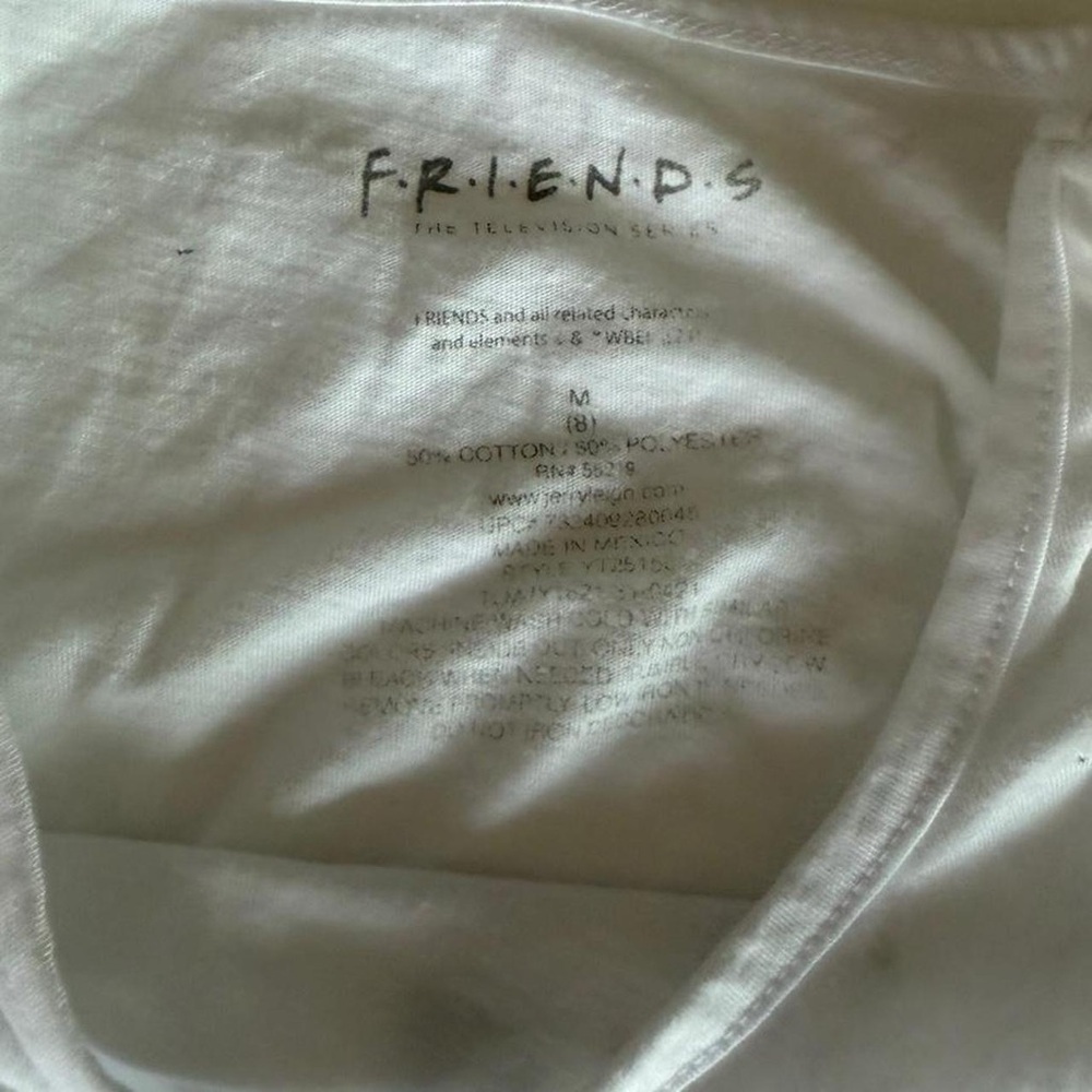 FRIENDS White Tee with Black Logo - Picture 3 of 5